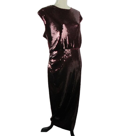 Elegant Sequin Brown Dress - Picture 7 of 12